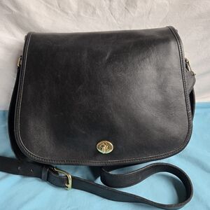 Coach Vintage Ranch Bag Black Glovetanned Cowhide Leather 9852